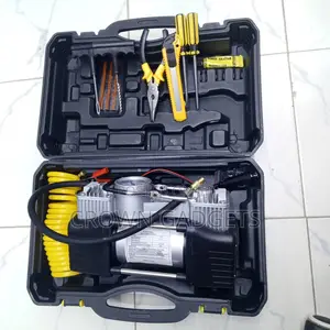 Heavy Duty Tire Inflator 150 Psi Car Air Pump Emergency Kit