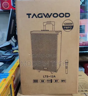 Tagwood 12′′ Powered Portable Pa Speaker With Bluetooth Fm