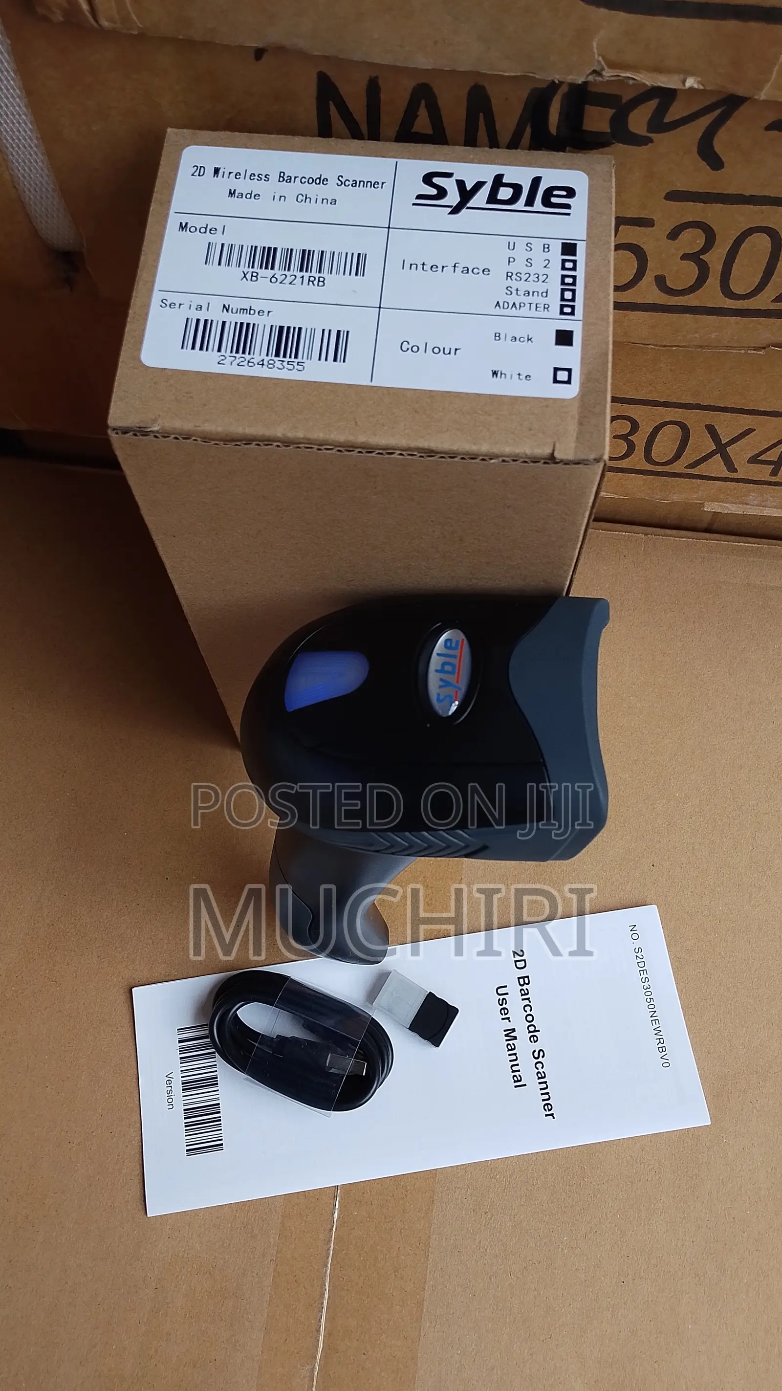 1d 2d Qr Barcode Scanner Wireless, Handheld Cordless Bar Codes Reader