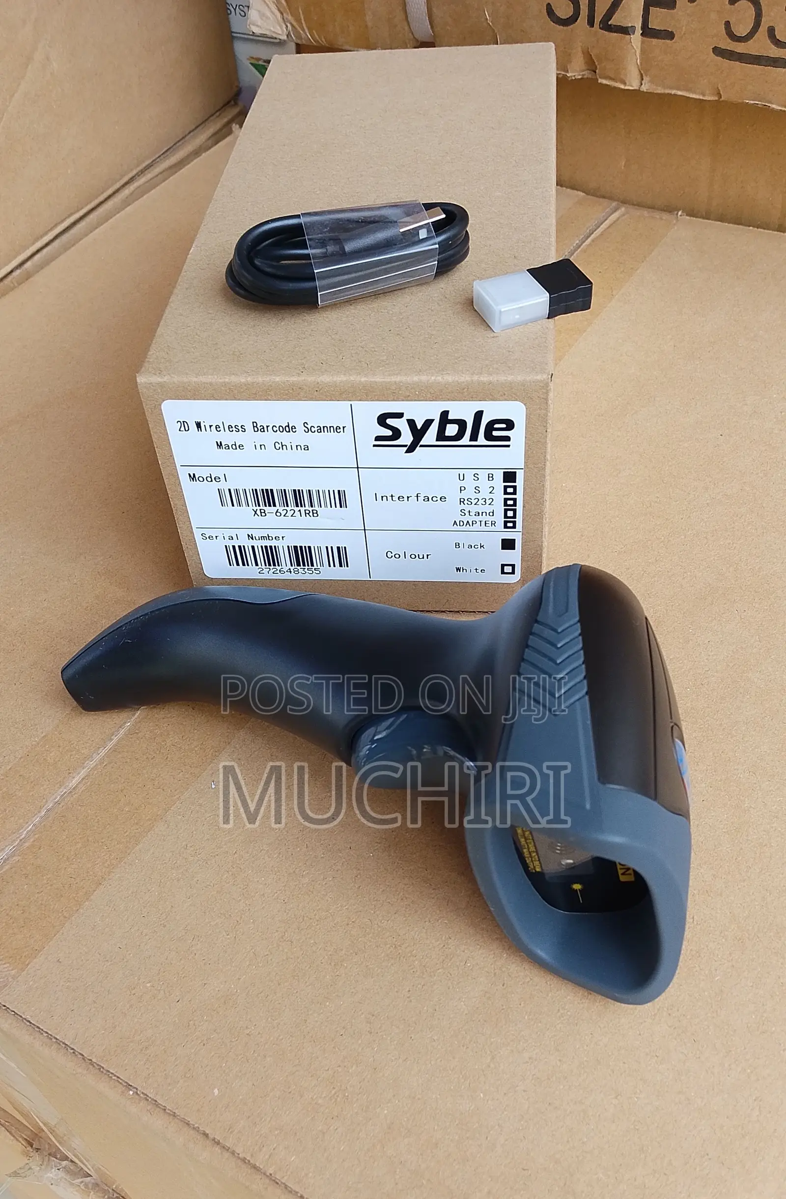 Wireless 2d Barcode Qr Code Scanner With Usb Receiver