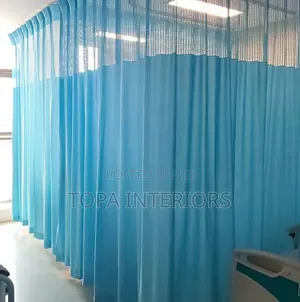 Meshed Top Hospital Ward Room Divider Cubicle Curtains