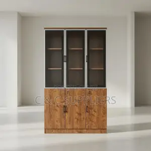 Office Cabinets; 3-Doors Wooden Executive Office Cabinet