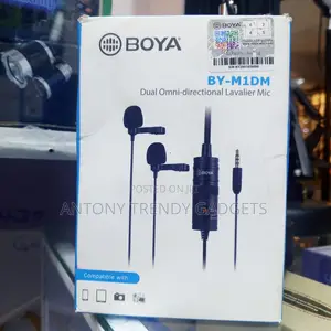 Boya by-M1dm Dual Lavalier Microphone 3.5mm 2 Person Mic