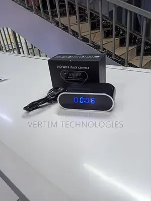 Wifi Security Camera Clock (1080p) Digital Clock Camera