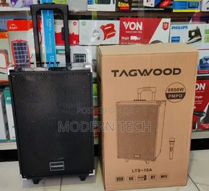 Tagwood 10′′ Trolley Speaker With Wireless Microphone