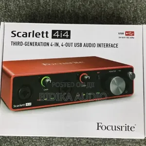 Focusrite Scarlett 4i4 3rd Gen Usb Audio Interface Soundcard