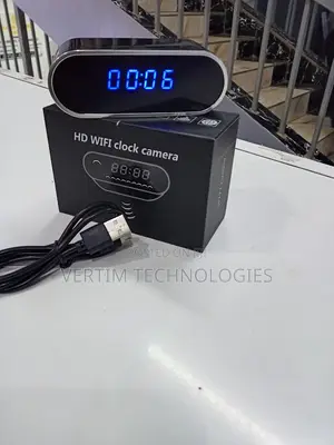Secret Camera Digital Clock - Indoor Surveillance Device