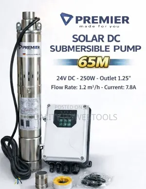 Solar Dc Submersible Water Pump 65 M