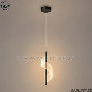 Led Spiral Pendant Light Modern Decorative Lighting Fixture