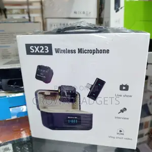 Sx23 Dual Wireless Microphone Set for iPhone Android DSLR