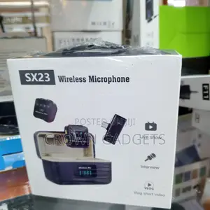 Sx23 Dual Wireless Microphone Set for iPhone Android DSLR