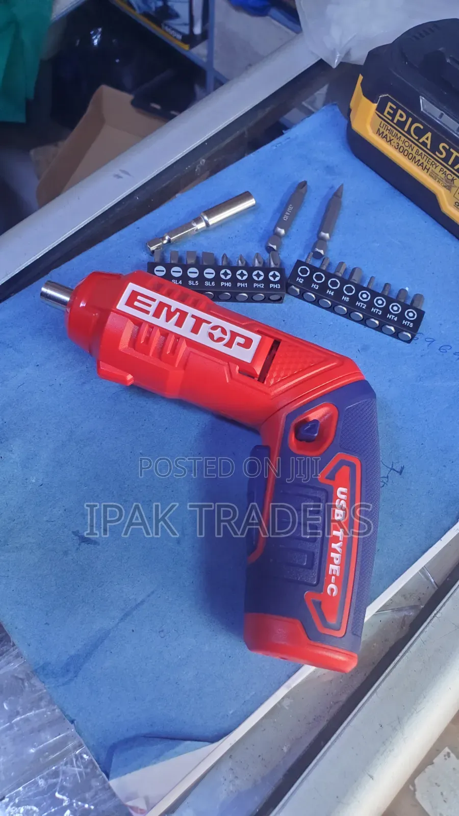 Emtop Lithium-Ion Cordless Screwdriver- Ecsr0803