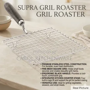 Stainless Steel Barbeque Grill and Roasting Net