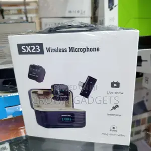 Sx23 Vlogging Wireless Microphone With Display Charging Case