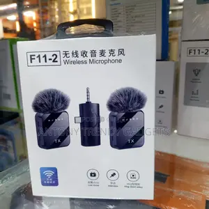 F11-2 Wireless Microphone Dual Mic 3-in-1 Receiver Vlog Kit