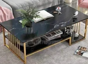 Executive **Black Marble Coffee Table