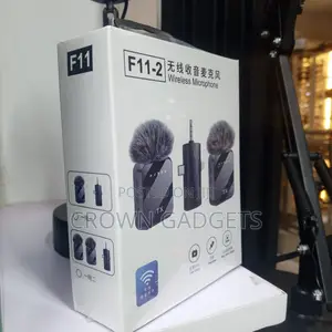 F11-2 Dual Mic Noise Reduction Wireless Interview Microphone