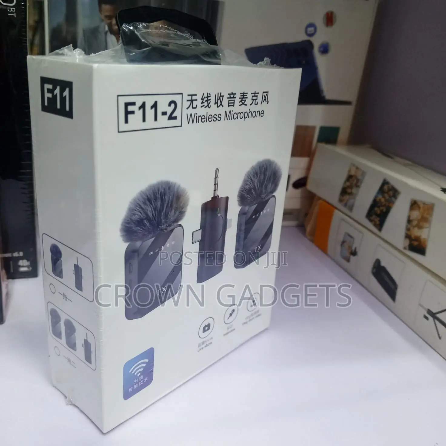 F11-2 Vlogging Wireless Mic Type-c Lightning Plug Play