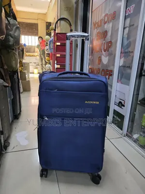 Medium Blue Jazz Power Fabric Suitcase Height 66cm at 3500