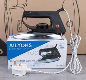 Dry Iron Box - 1000w Non-stick Sole Plate.Ailyons An-2236a Electric