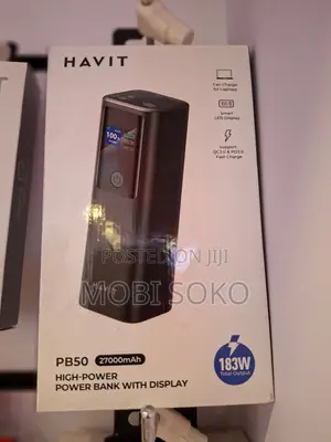 Havit Pb50 183w 27000mah Laptop and Phone Charging Power Bank