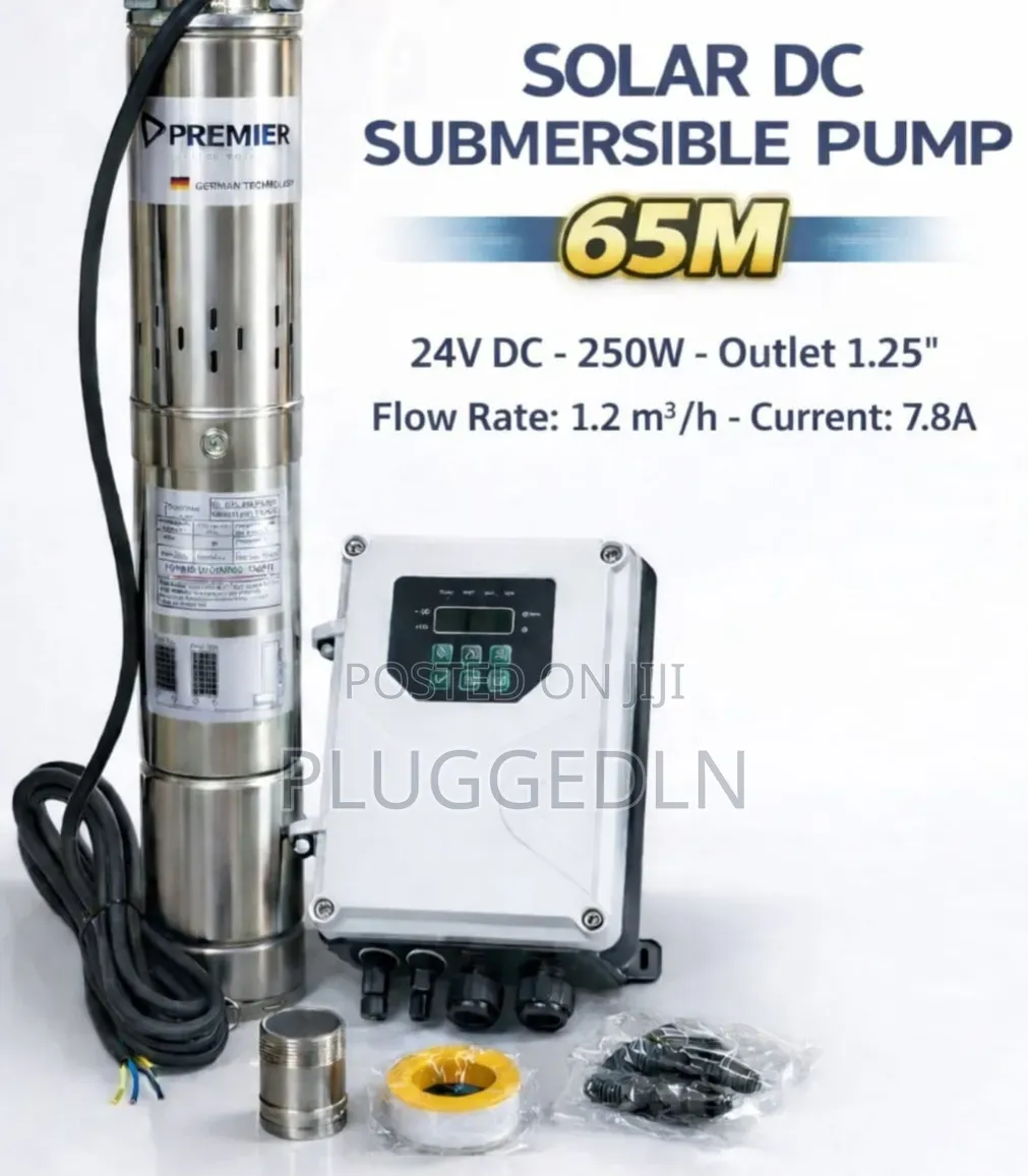 Premier Solar Dc Submersible Pump 65m- 250w