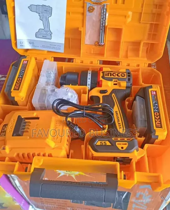 Heavy Duty Ingco Compact Brushless Drill/Top Grade 20v Ingco Drill