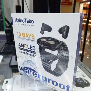 Haino Teko-12 Amoled Smartwatch Earbuds Waterproof Watch