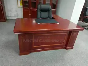 1.8m Mahogany Manager's Work L-Shaped Table