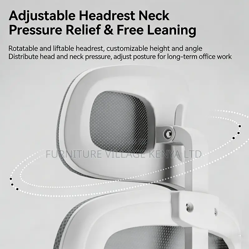 Modern White Adjustable Home Computer Chair