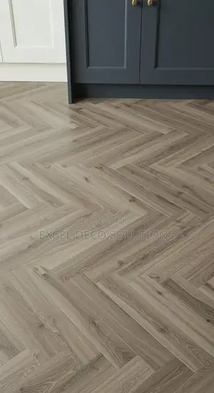 Herringbone SPC Flooring for Interior and Floor Decoration Use