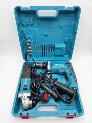 Makita 2-in-1 Combo Kit - Impact Drill Angle Grinder Set.