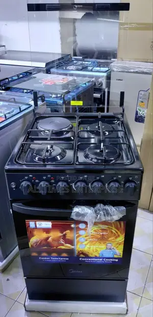 Midea 50 by 60 3g 1e Standing Cooker (5de3gih-Bk)Black