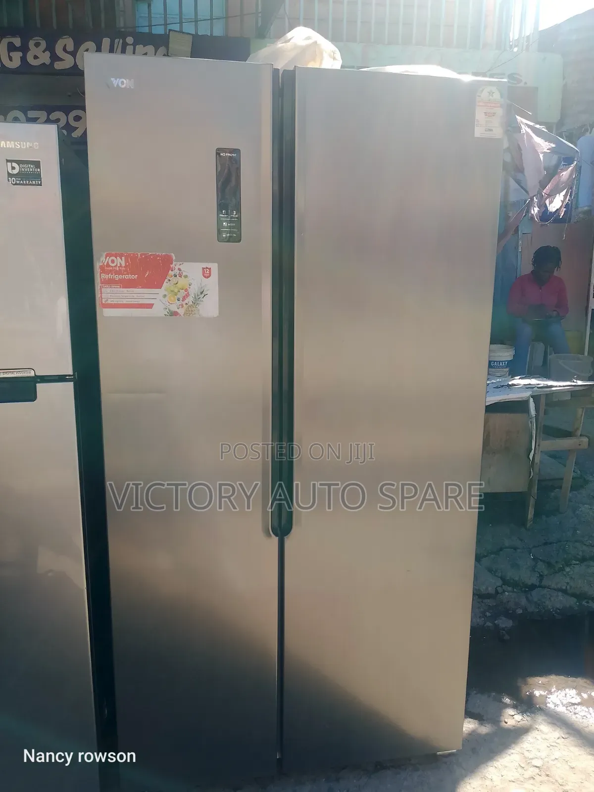 Von Clean Side by Side Refrigerator