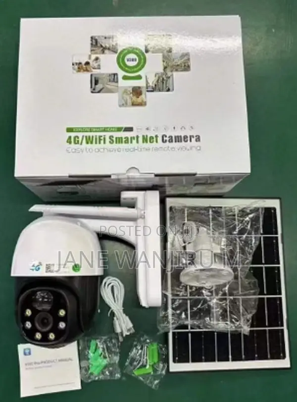 V380 Pro 4g Solar Powered PTZ Security Camera