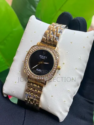 Black Face Ladies Rolex Geneva Watches