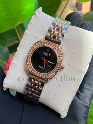 Black Face Ladies Rolex Geneva Watches