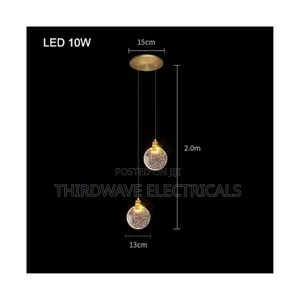 Generic Modern Led Crystal Luxury Glass Hanging Pendant Light Fq8