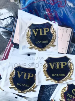 Vip Motors Emblem Decorative Personalize Cars Designed Stickers Per Pc