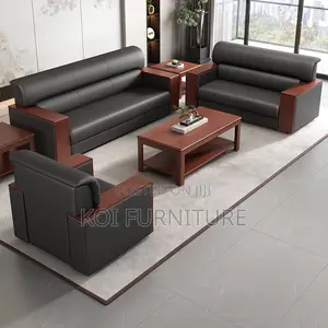 Office Sofa; Five Seaters Executive Premium Leather Office Sofa Set