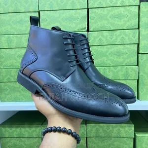 John Foster Pure Leather Black Boots