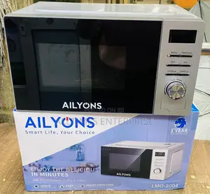 Ailyons Manual Microwave With Grill Available in Silver and Black