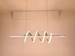 Beautiful Design Golden Spiral Bar Chandelier Pendant Light Xa2