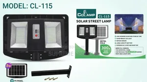 200w Solar-Powered Street Light. Cclamp Cl-112 Motion Sensor.