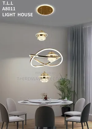 Modern Led Crystal Ring Chandelier Pendant Light
