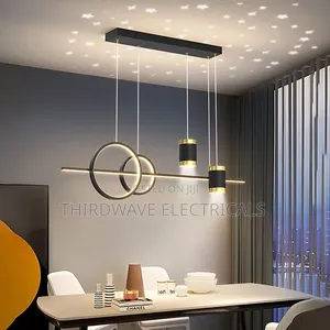 Quality Black Modern Circular Led Pendant Light Chandelier Ve3
