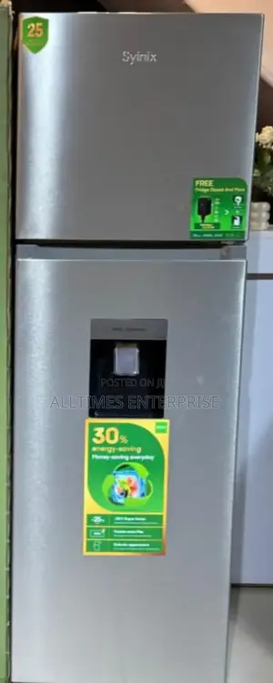 Syinix 257 Liters Double Door Refrigerator No Frost With Dispenser