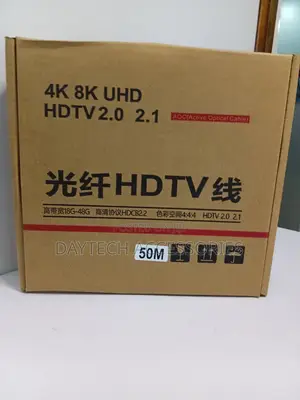 Hdmi 2.0 Active Fiber Optic Cable – 50m at 60hz - Black