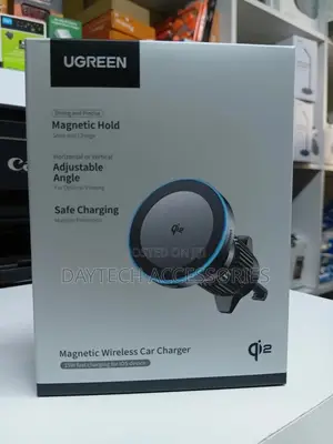 Ugreen Qi2 15w Magnetic Wireless Car Charger Phone Mount Holder.