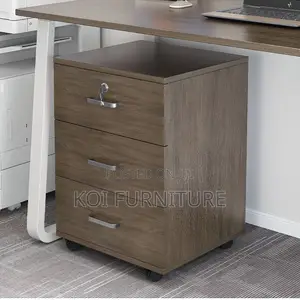 Office Cabinet; Wooden Filing Cabinet With Three Drawers Lockable